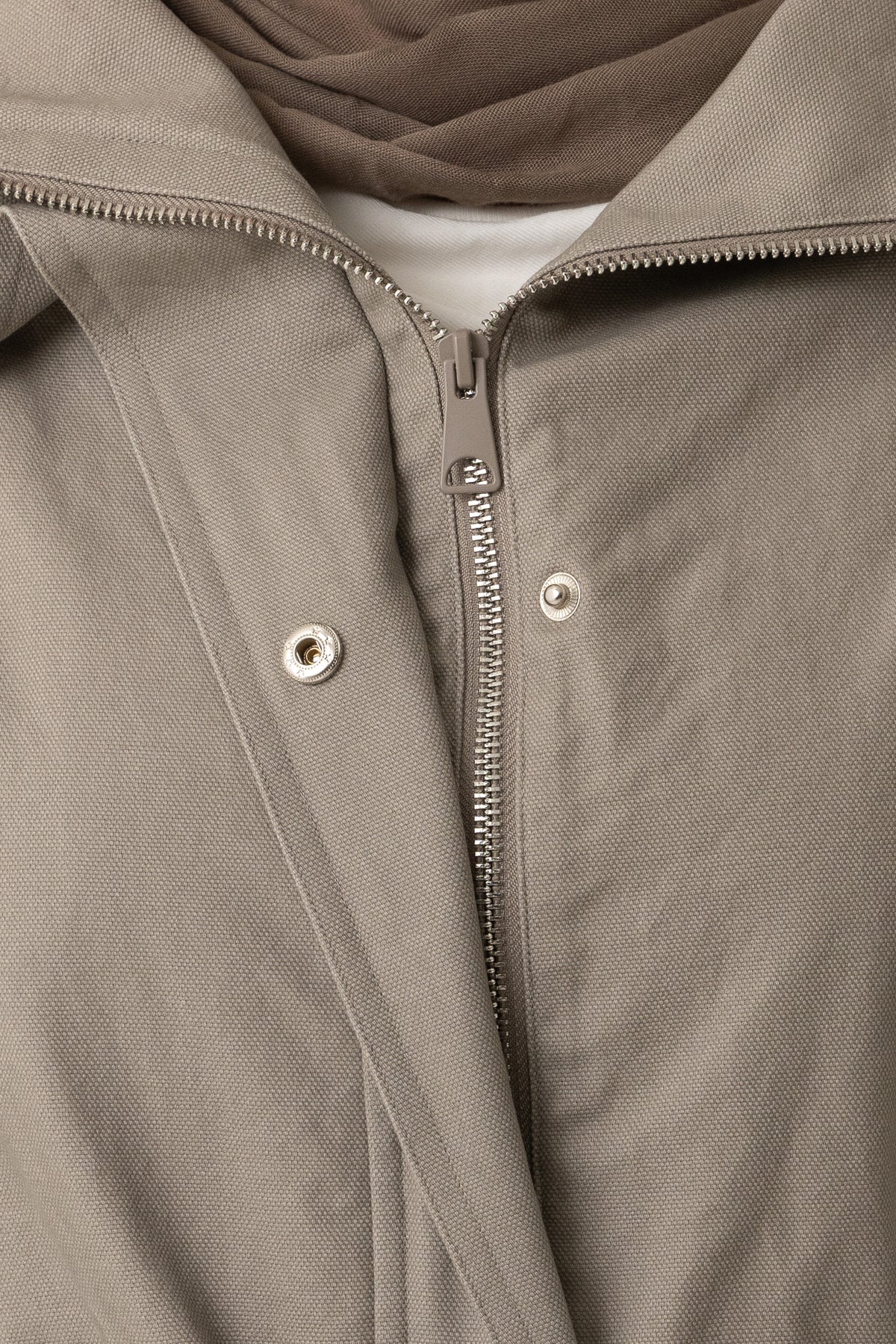 Canvas Trench Coat - Evergreen Fog