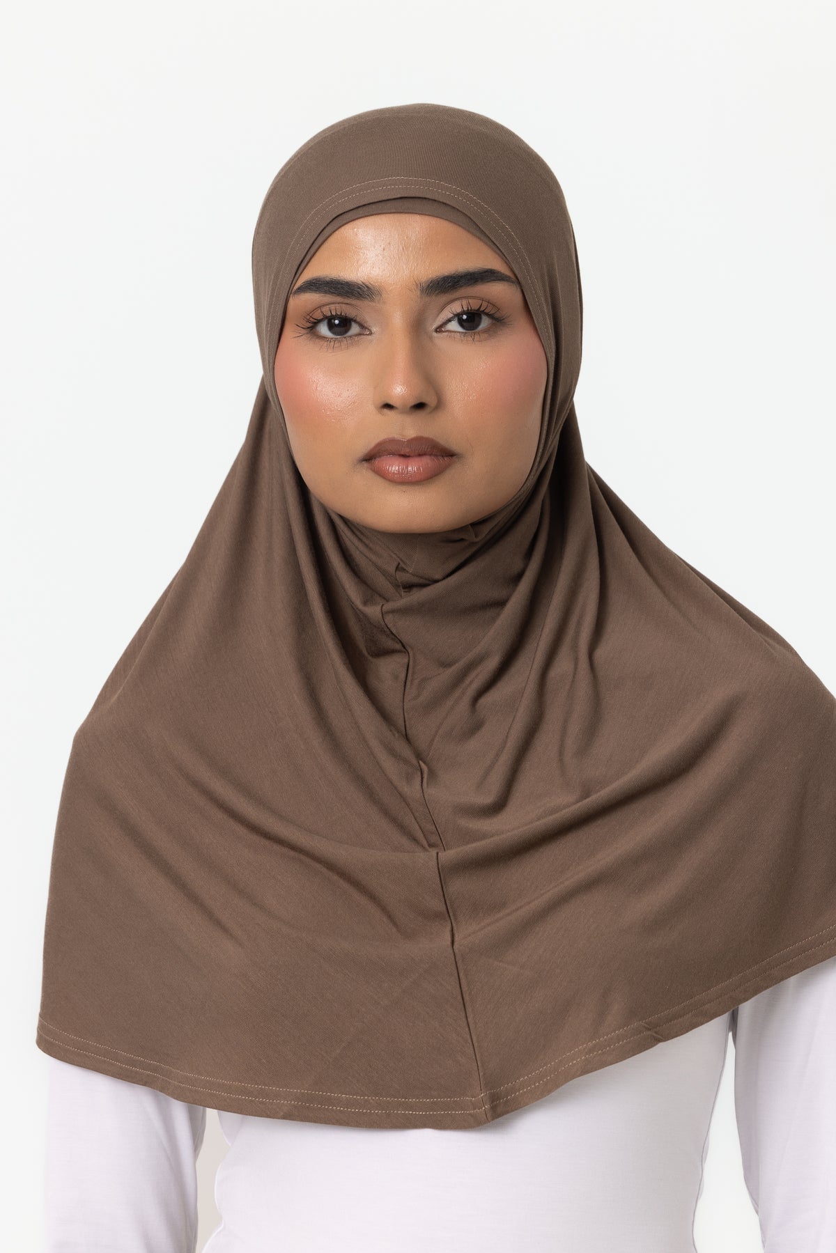 Womens 2pc Jersey Hijab - Oak