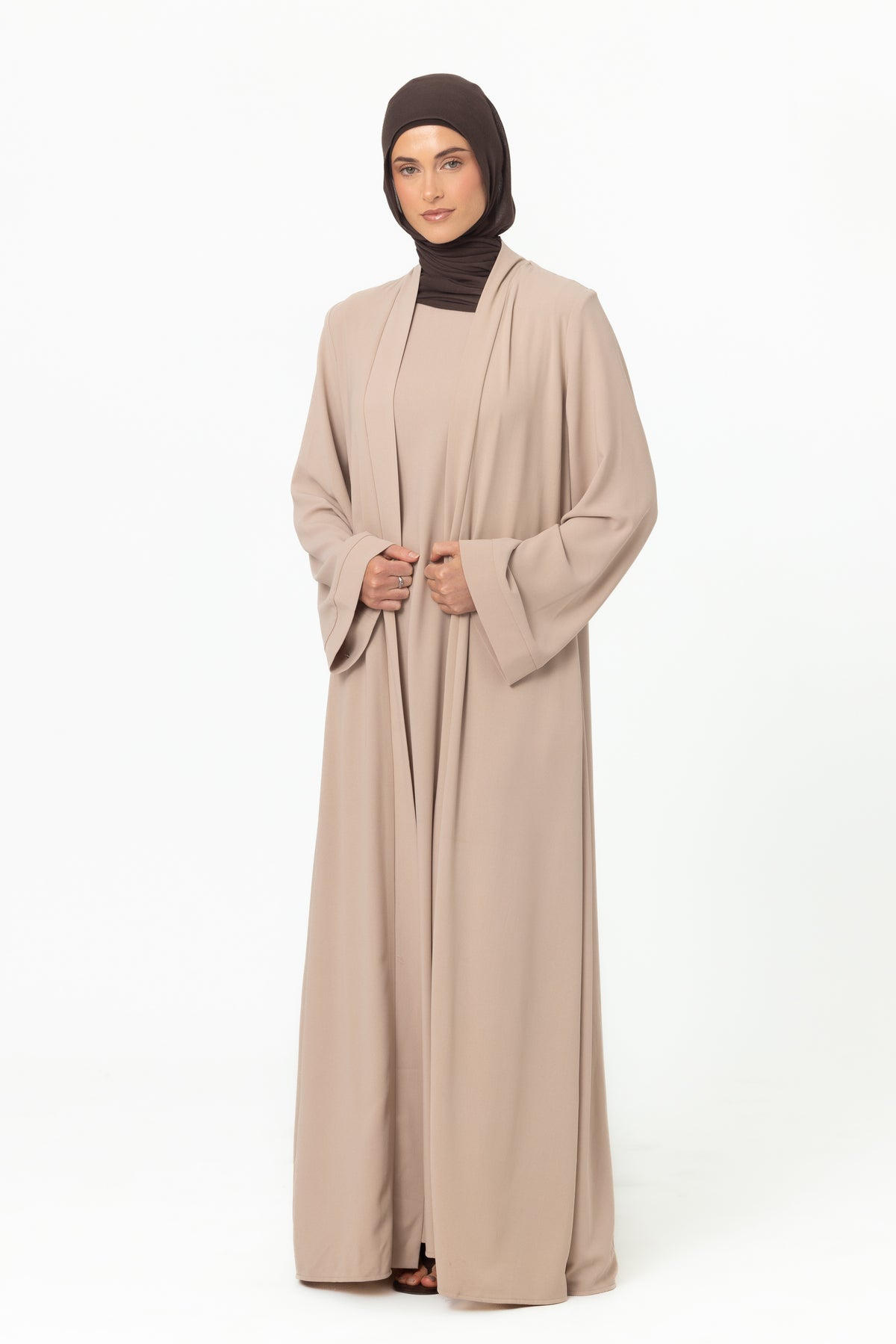 Dusk Abaya Set - Taupe