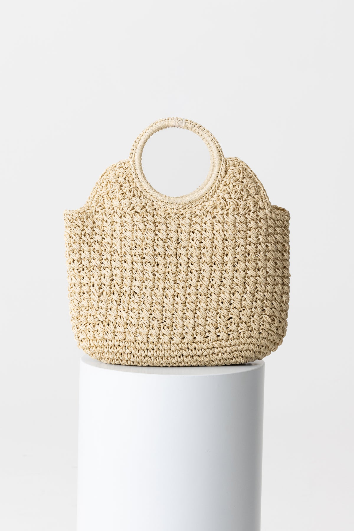 Woven Beachside Tote Bag - Natural