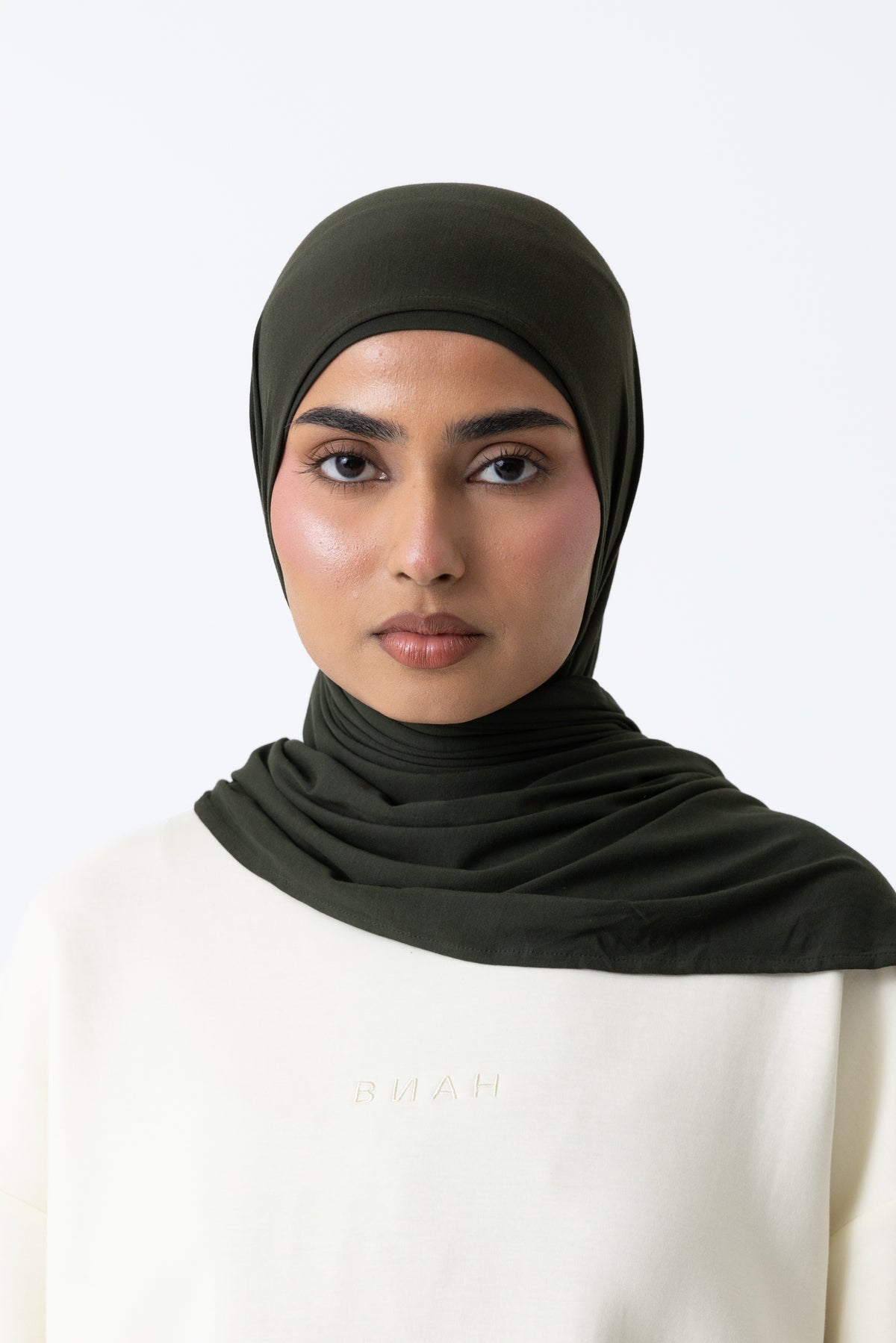 Bamboo Jersey Hijab Set - Forest