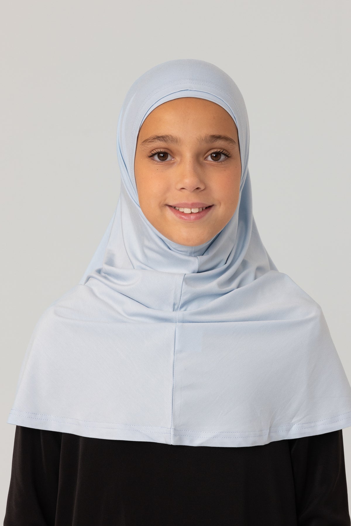 Ladies 2pc Jersey Hijab - 90 Noor Blue