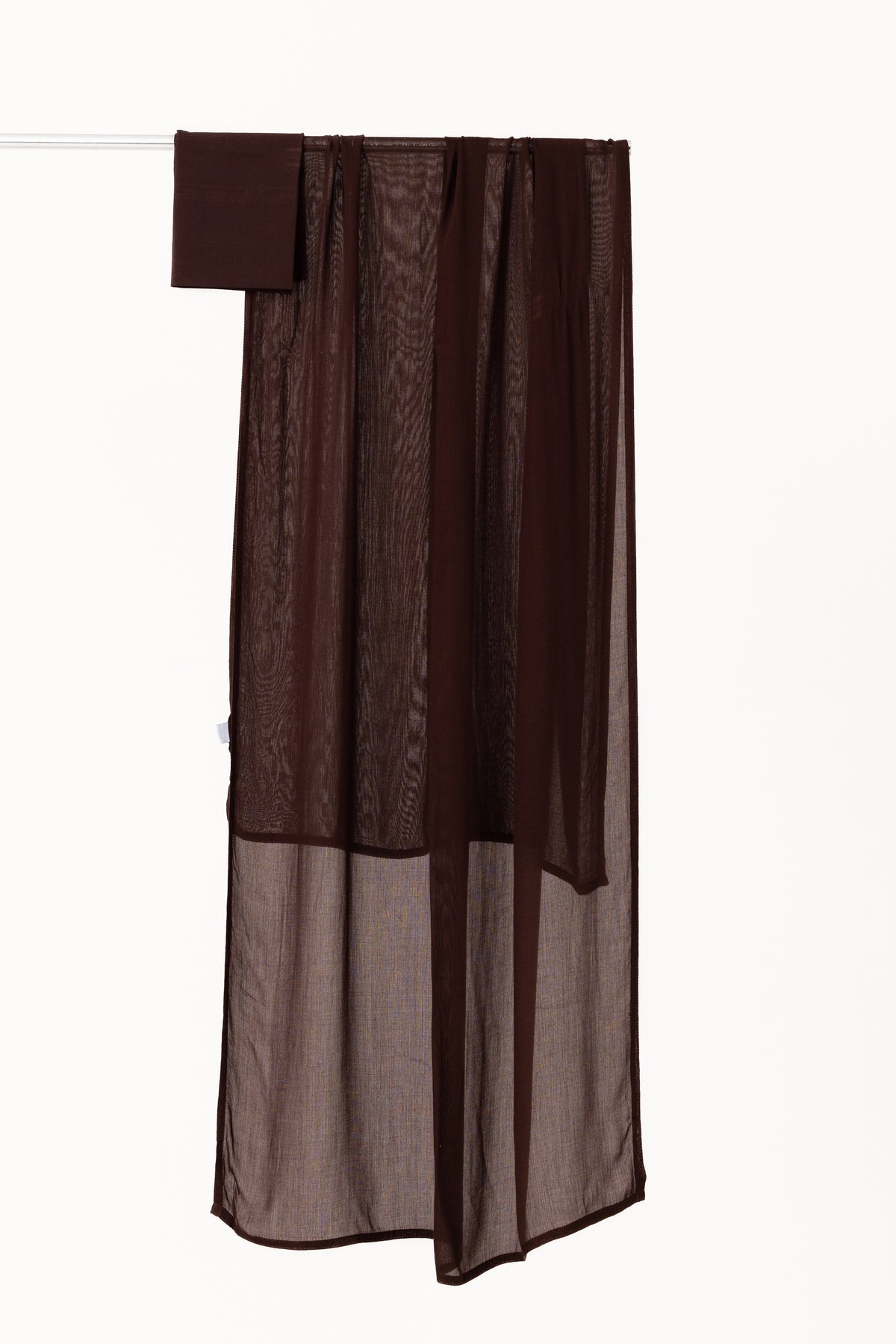 Double Stitched Modal Hijab Set - Chocolate