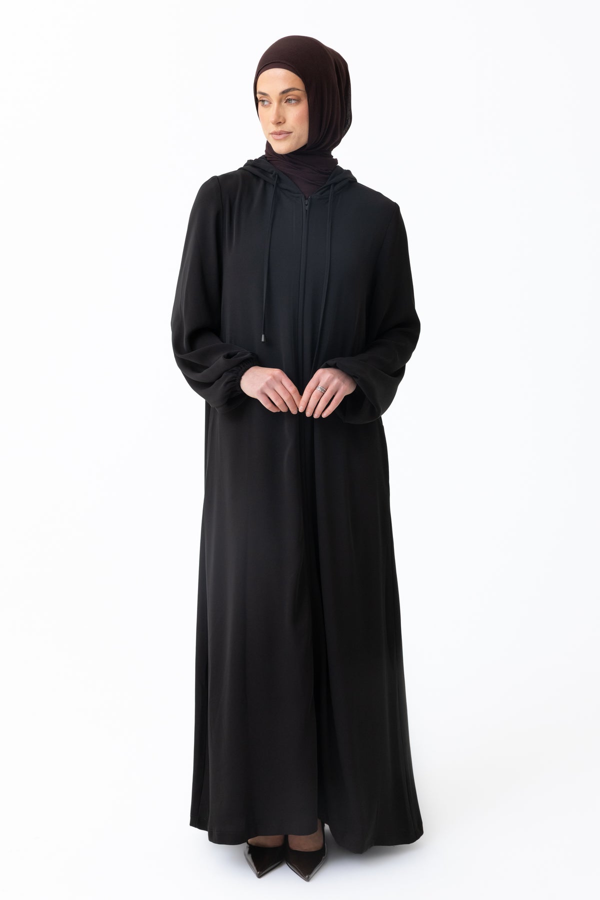 Alaia Hooded Abaya - Black