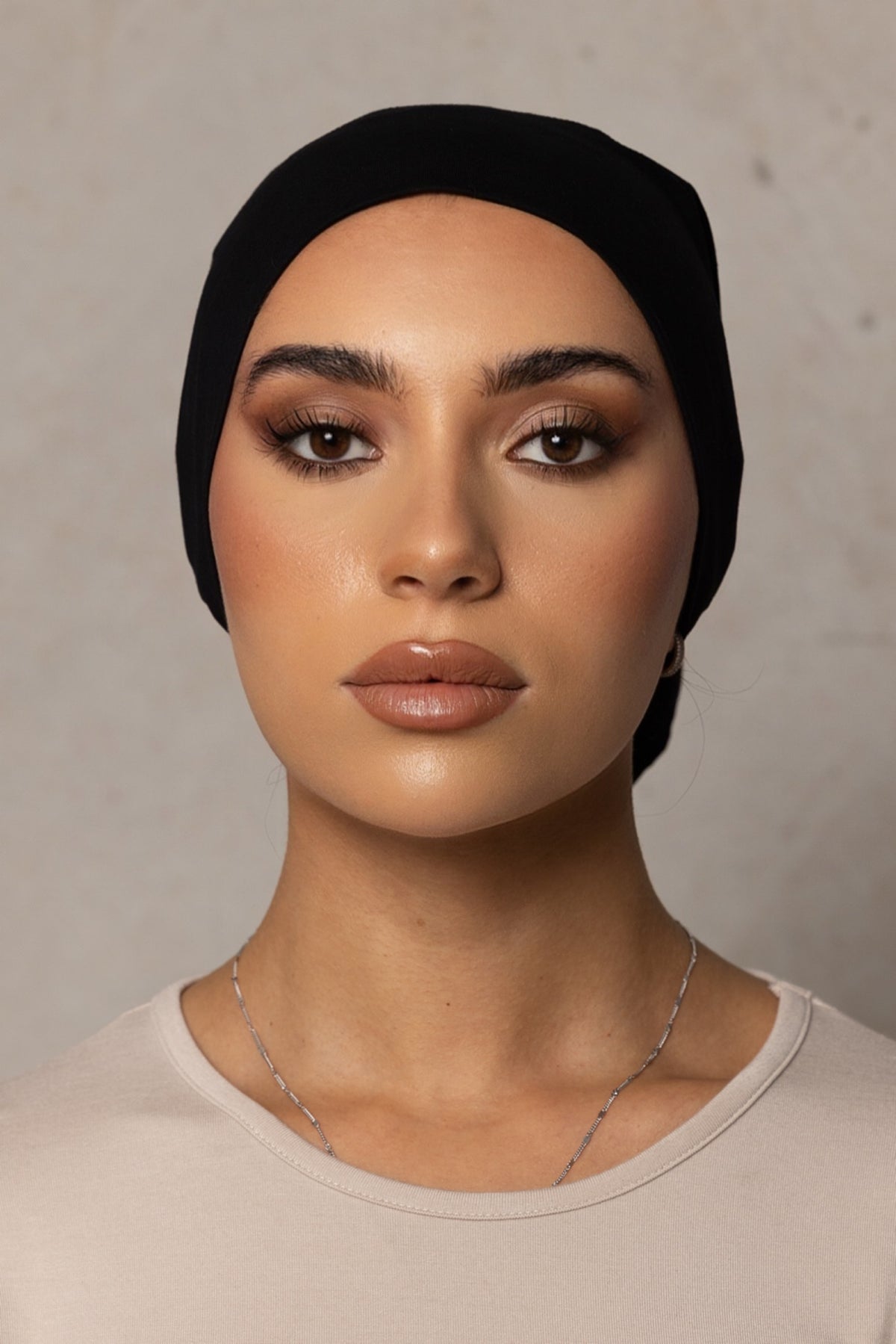 Ice Cotton Closed Cap - Black