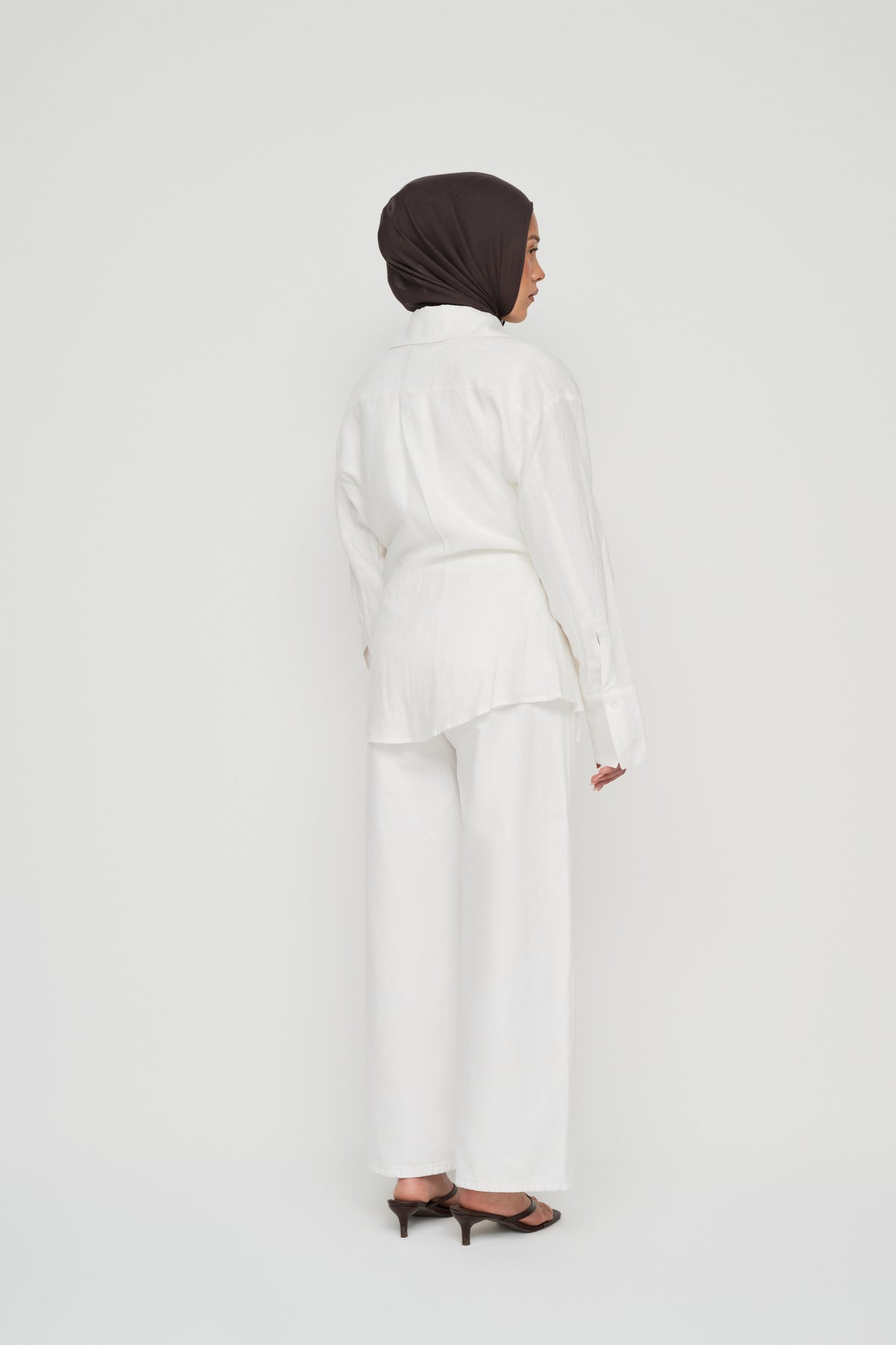 Siara Wrap Shirt - Powder White