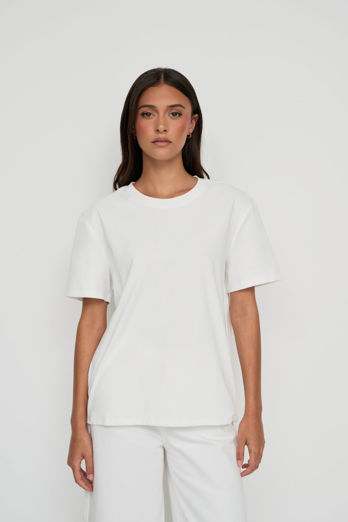 Core Cotton Oversized Tee - White