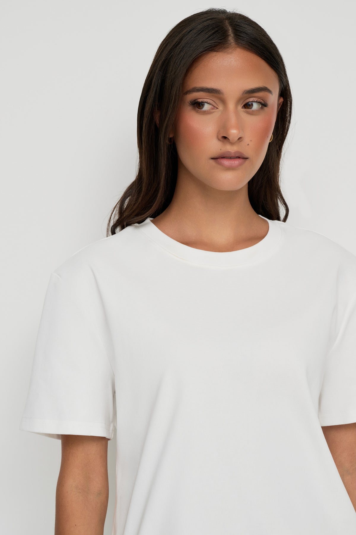 Core Cotton Oversized Tee - White