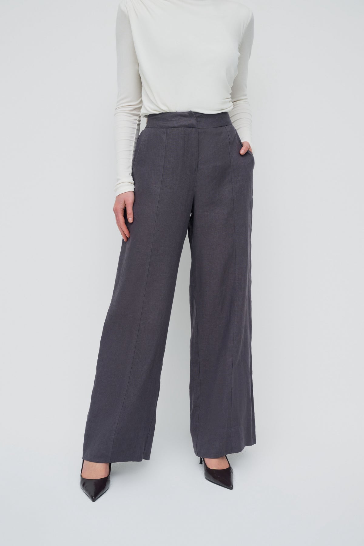 Anaya Wide Leg Pants - Vintage Indigo