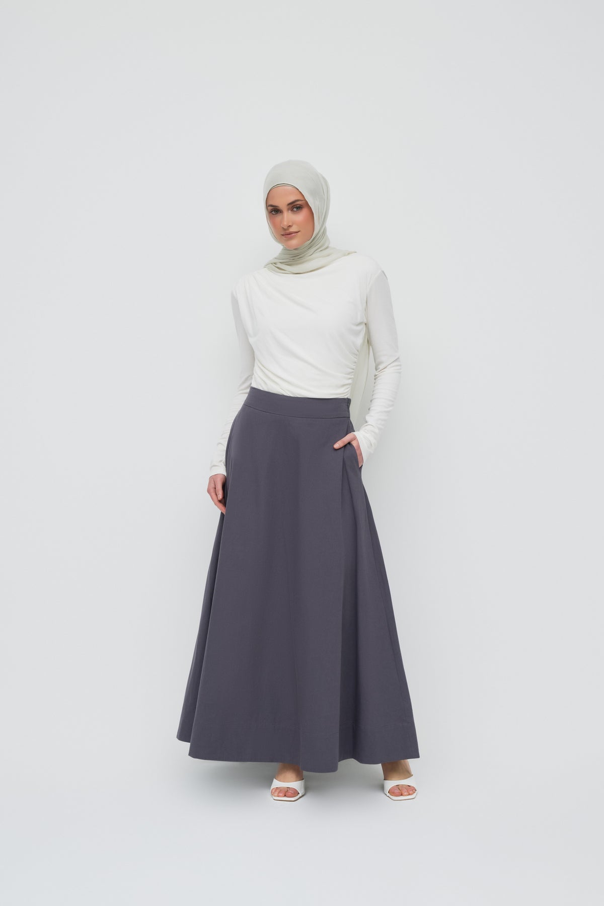 Sydney A Line Skirt - Vintage Indigo