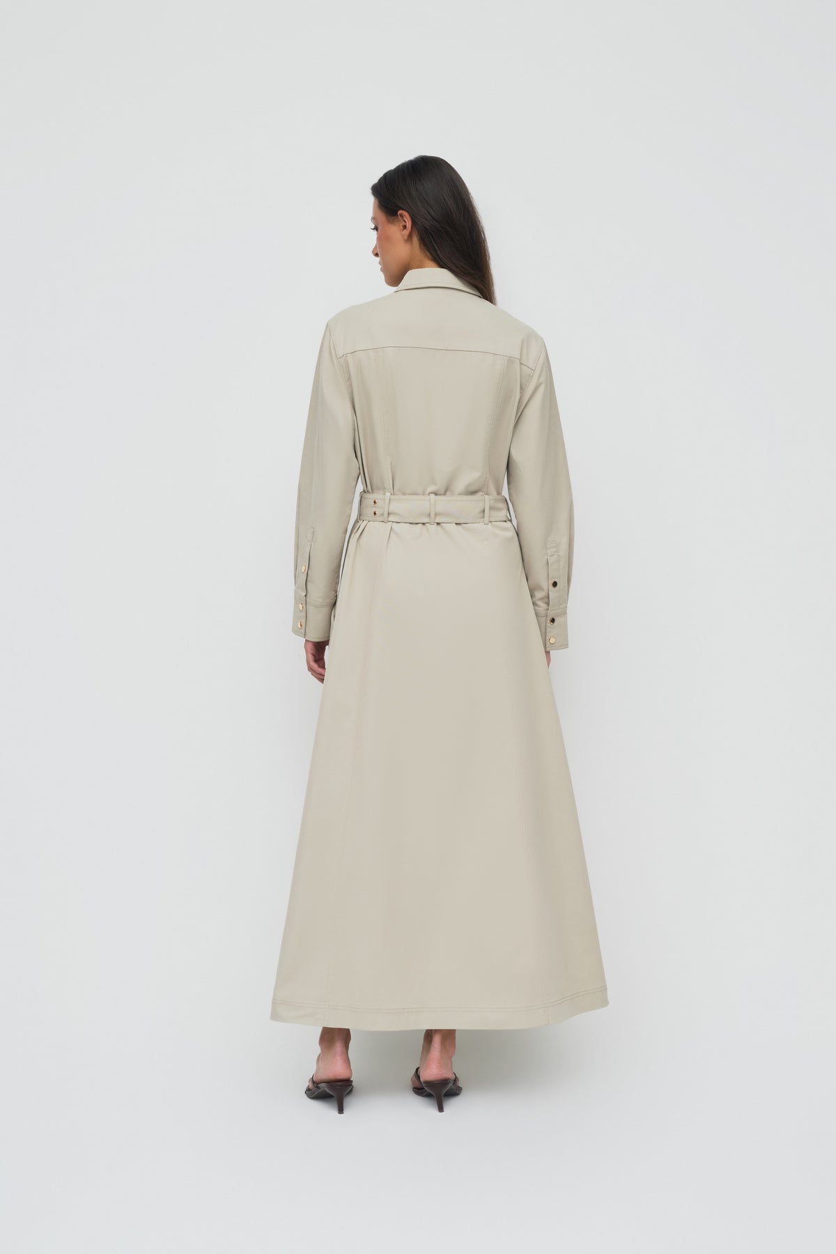 Hemp Cargo Dress - Taupe