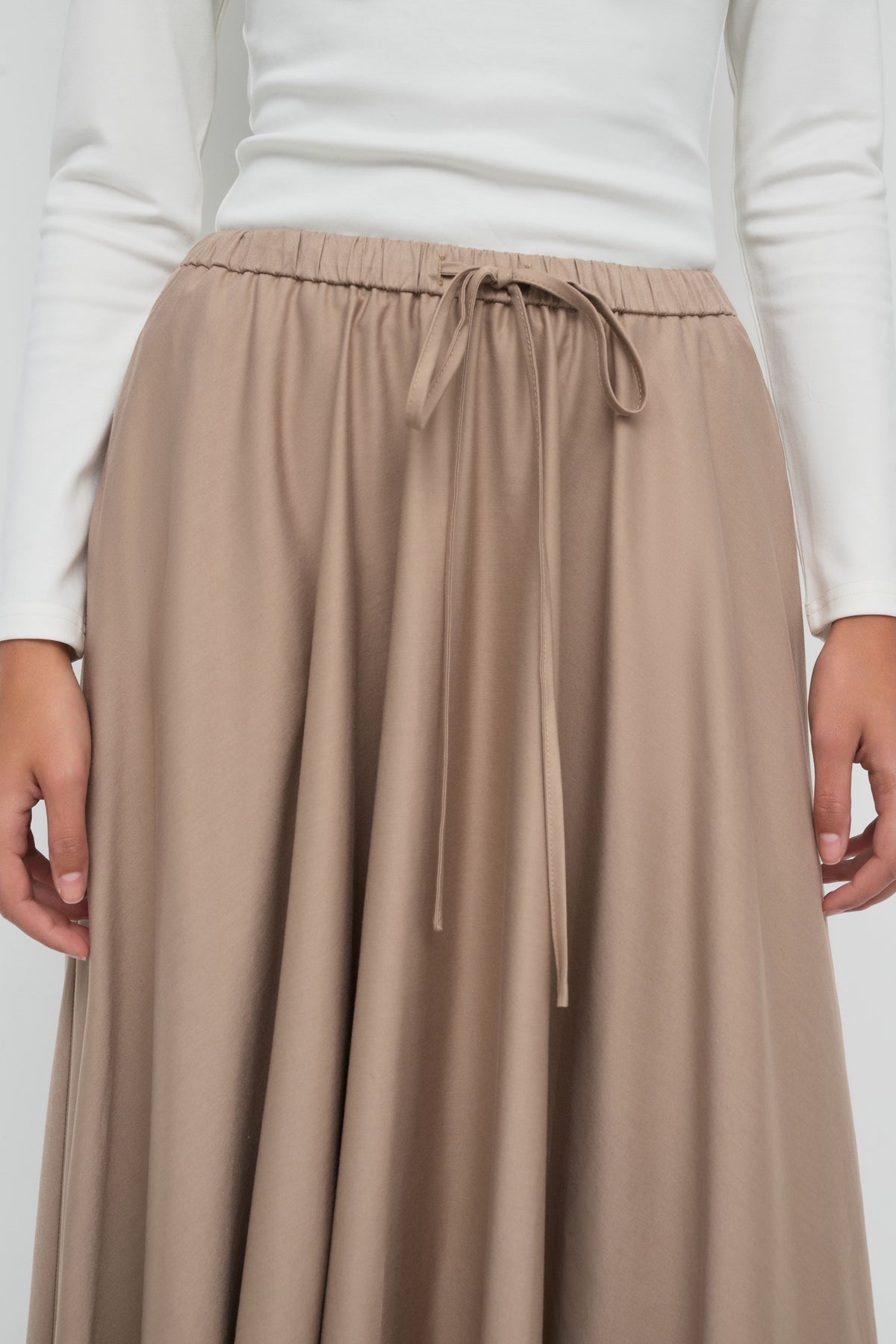 Azrina Maxi Skirt - Taupe