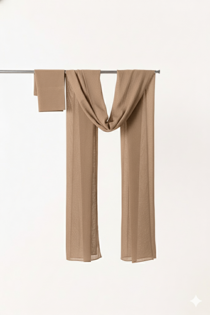 Single Stitched Modal Hijab Set - Doeskin