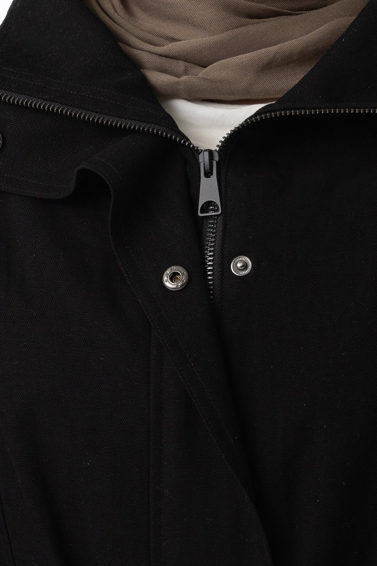 Canvas Trench Coat - Black
