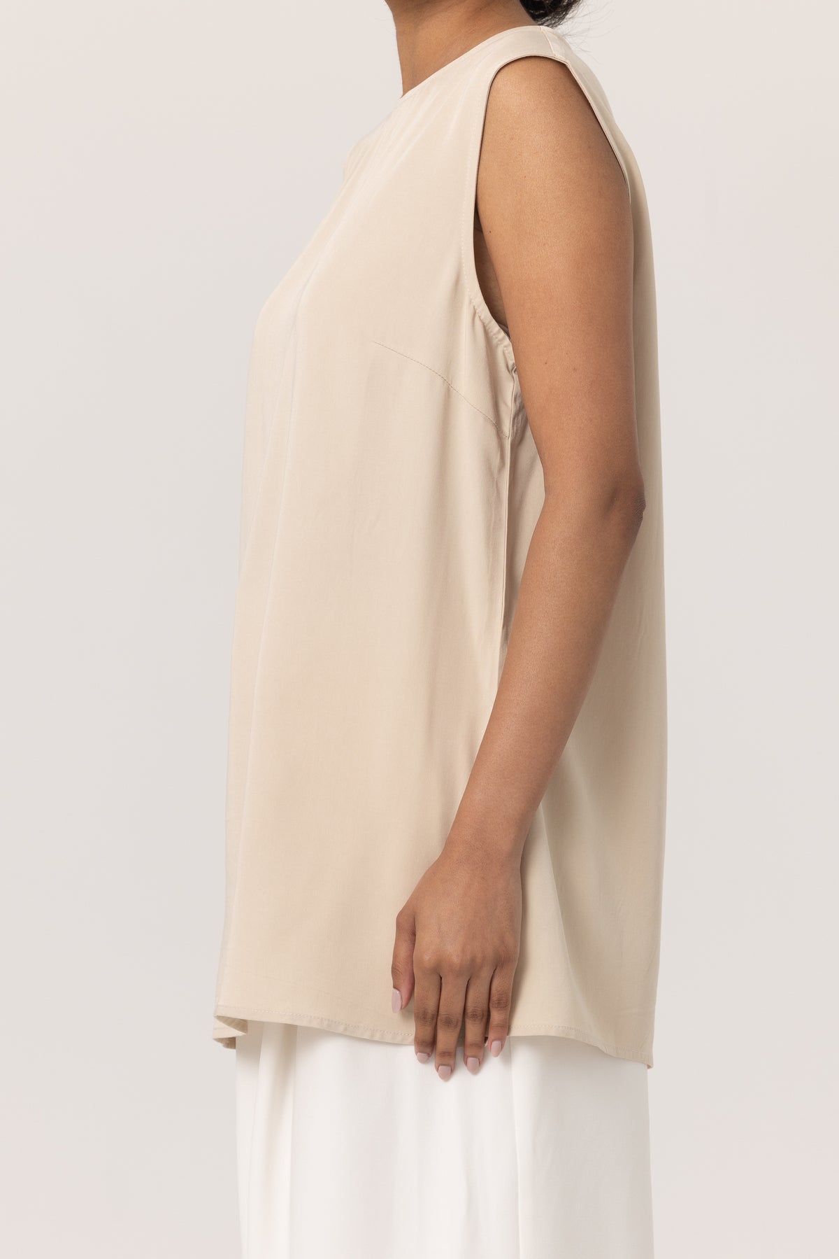 Tencel Tank Top - Beige