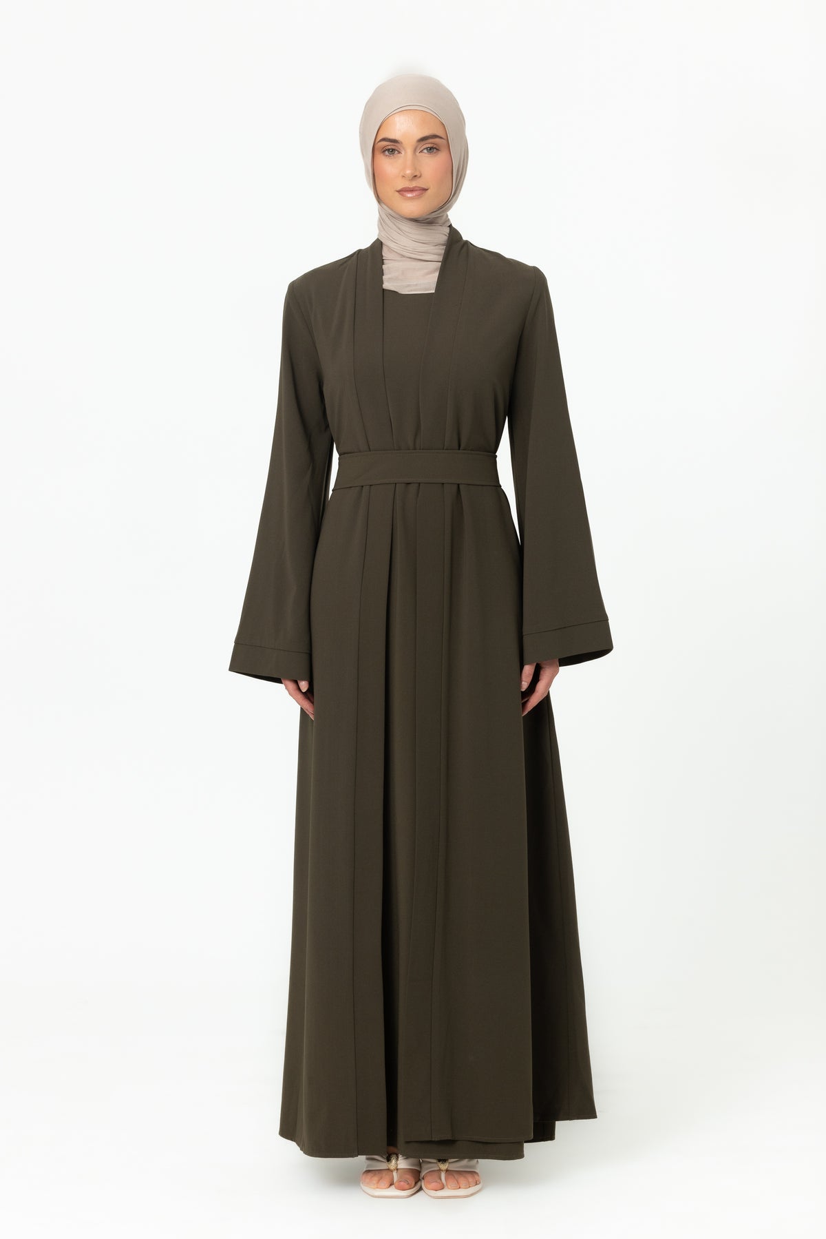 Dusk Abaya Set - Olive