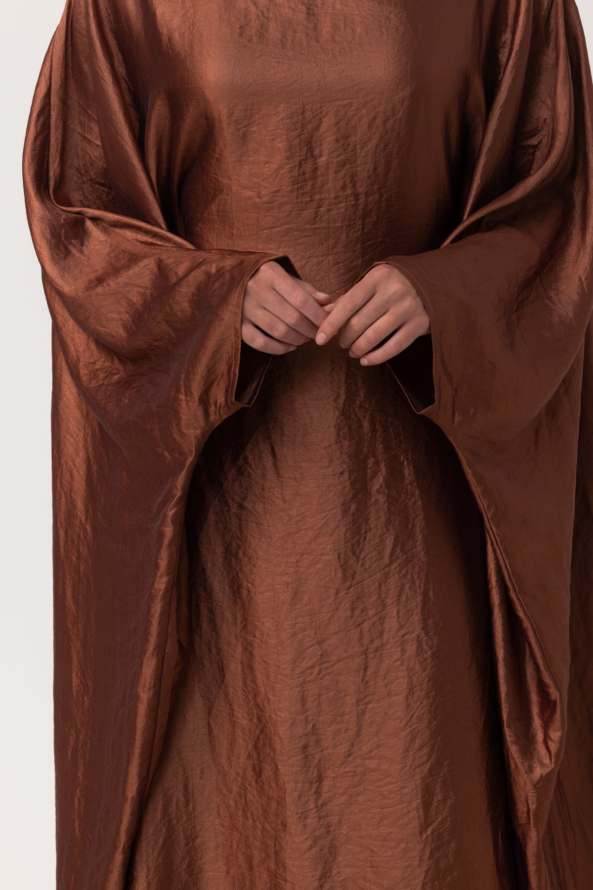 Classic Butterfly Abaya - Cinnamon Brown