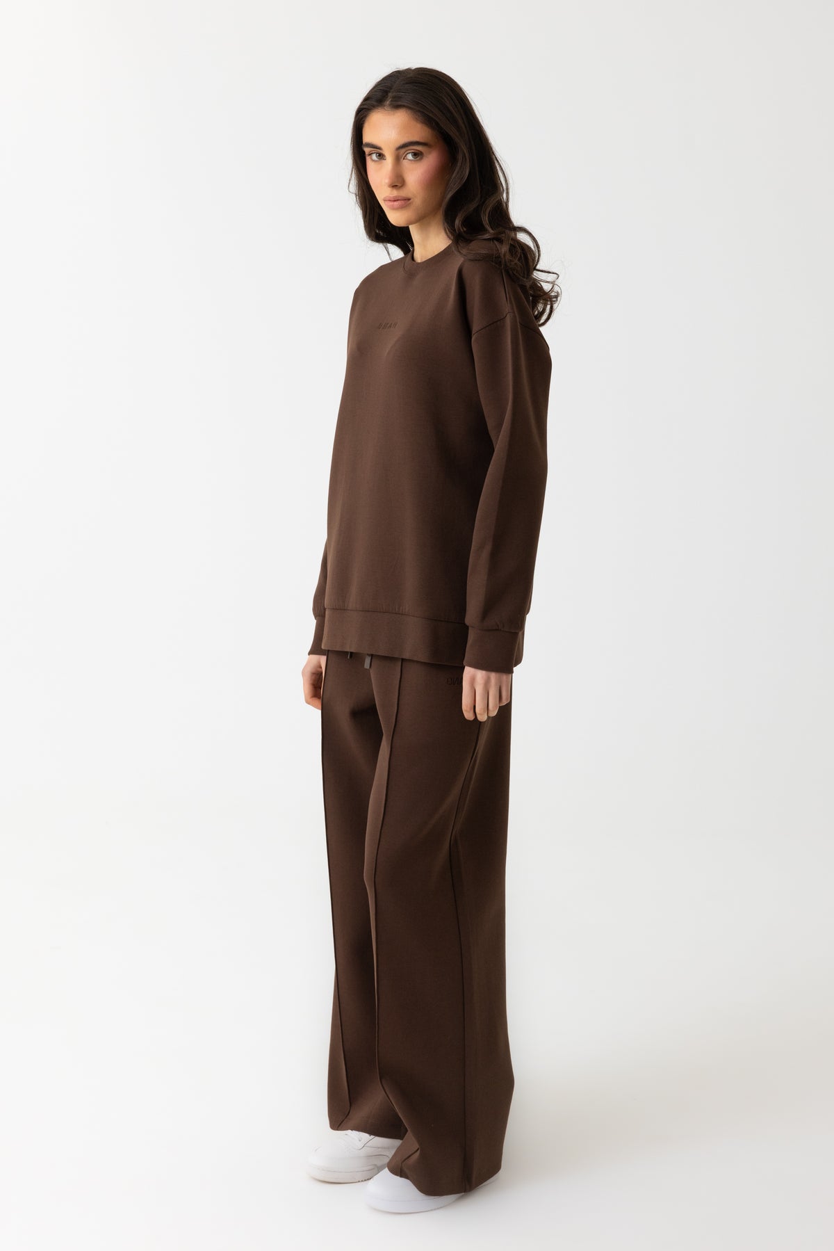 Refined Cotton Track Pants - Espresso