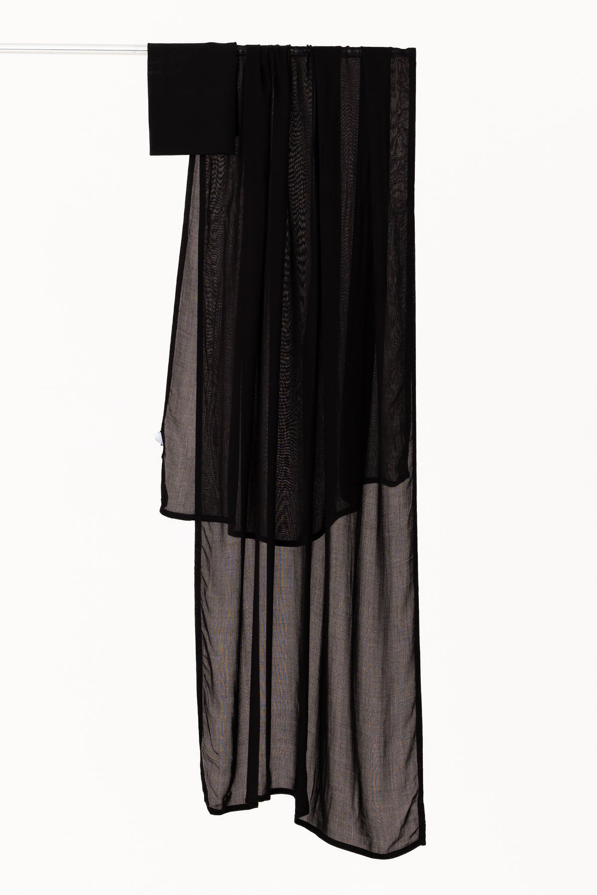 Double Stitched Modal Hijab Set - Black