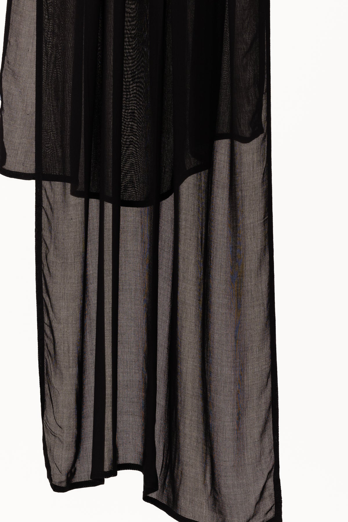 Double Stitched Modal Hijab Set - Black