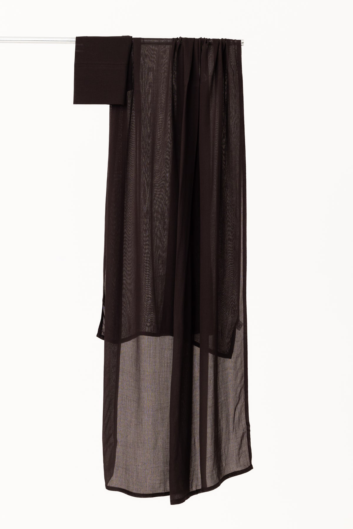 Double Stitched Modal Hijab Set - Raven