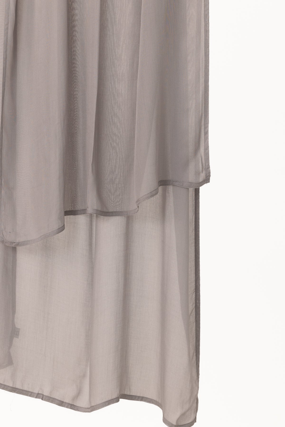 Double Stitched Modal Hijab Set - Cloud Grey