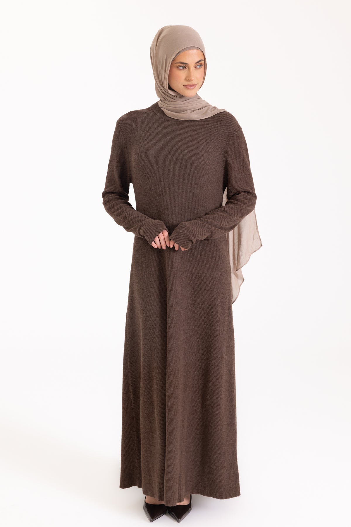Textured Knit Maxi Dress - Cedar