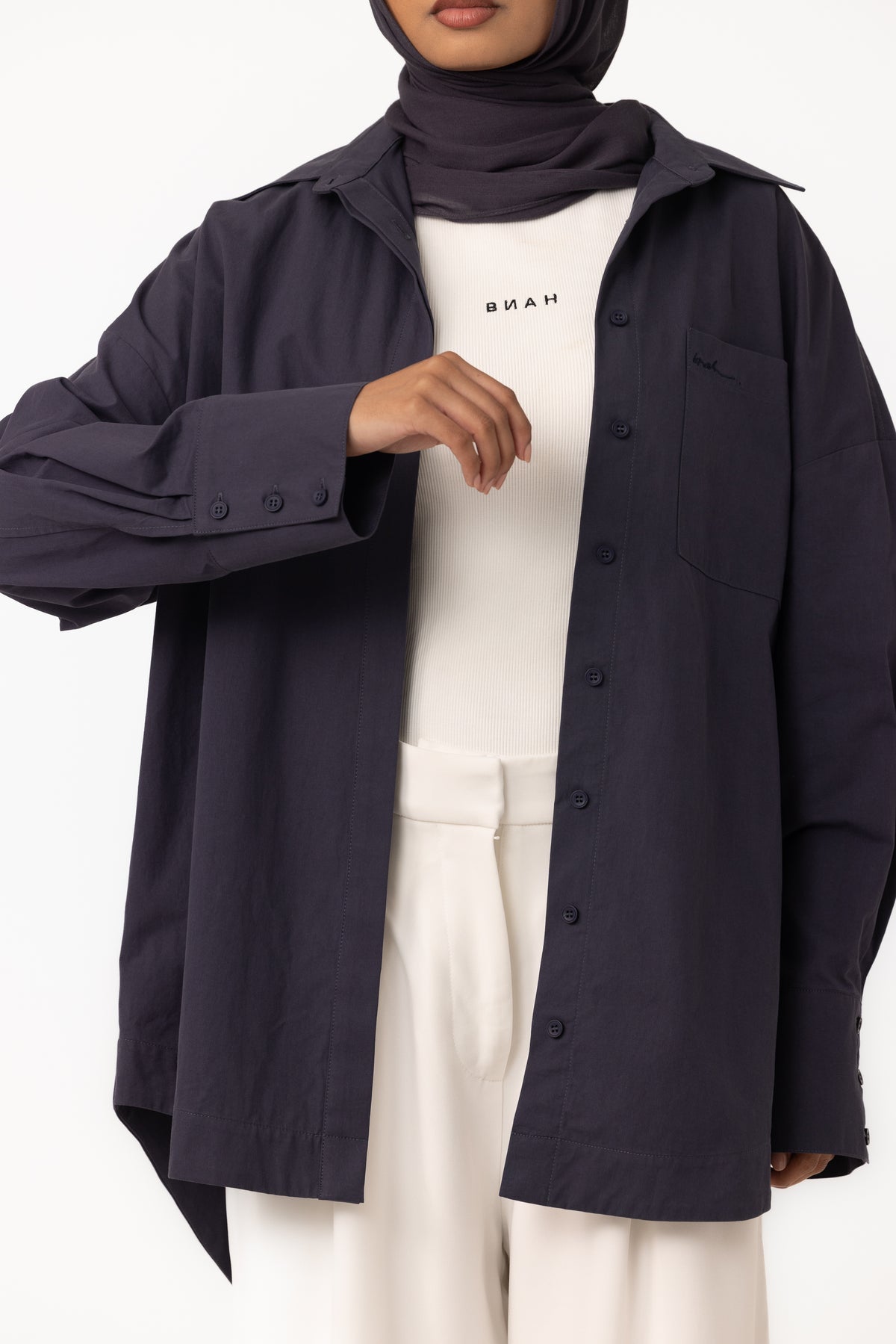 The Ayah Shirt - Indigo Ink
