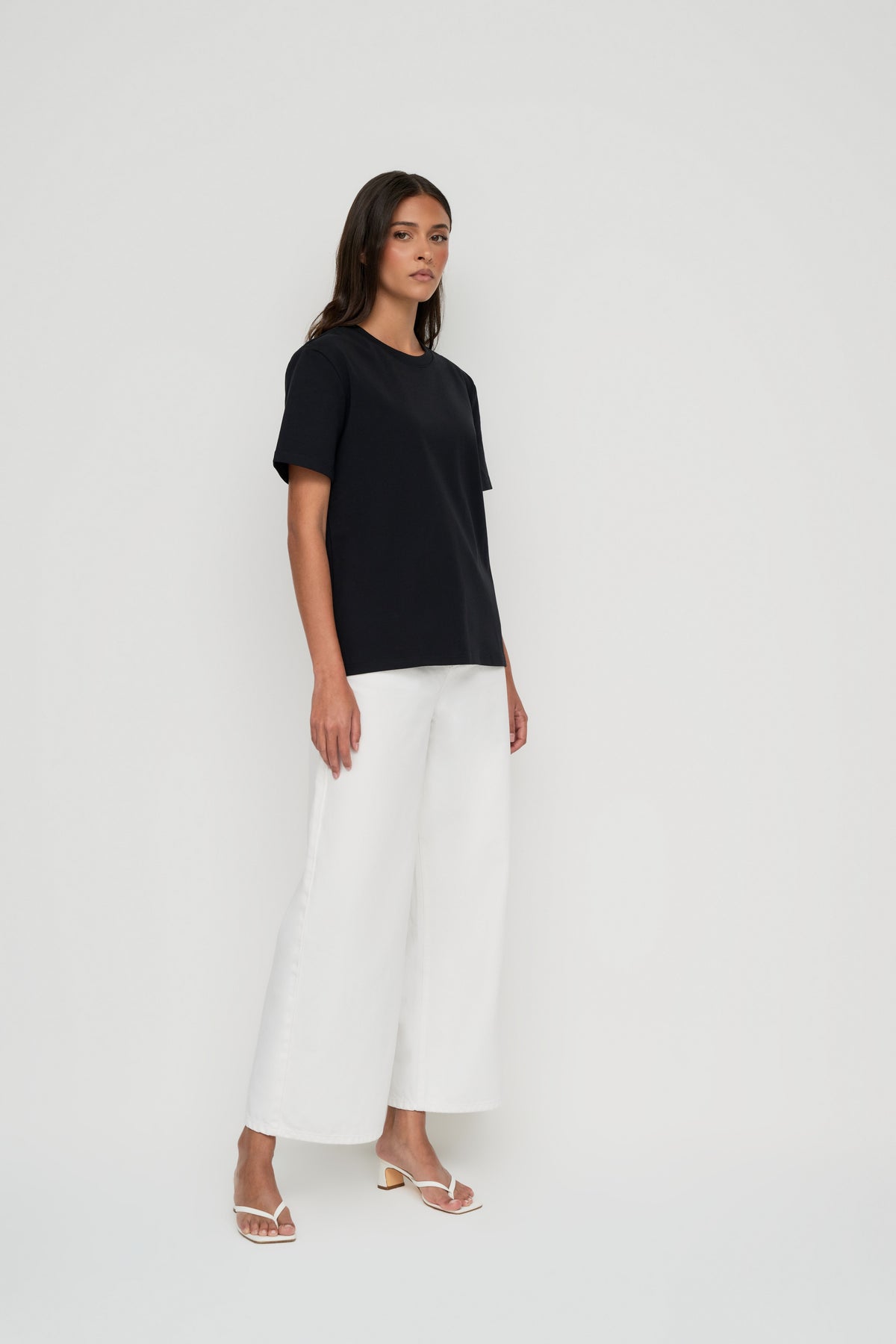 Core Cotton Oversized Tee - Black