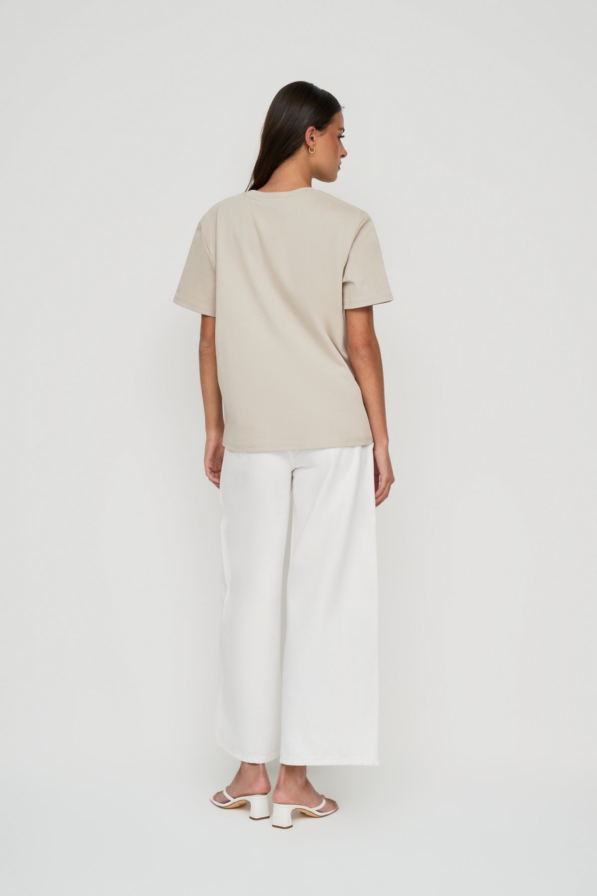 Core Cotton Oversized Tee - Dove