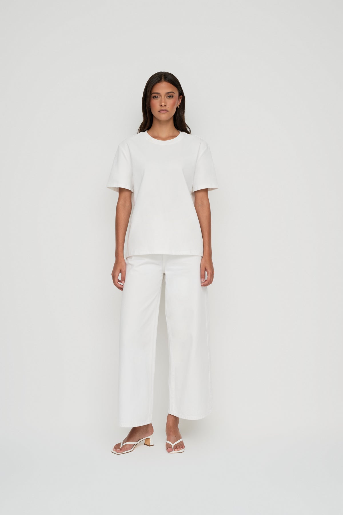 Core Cotton Oversized Tee - White