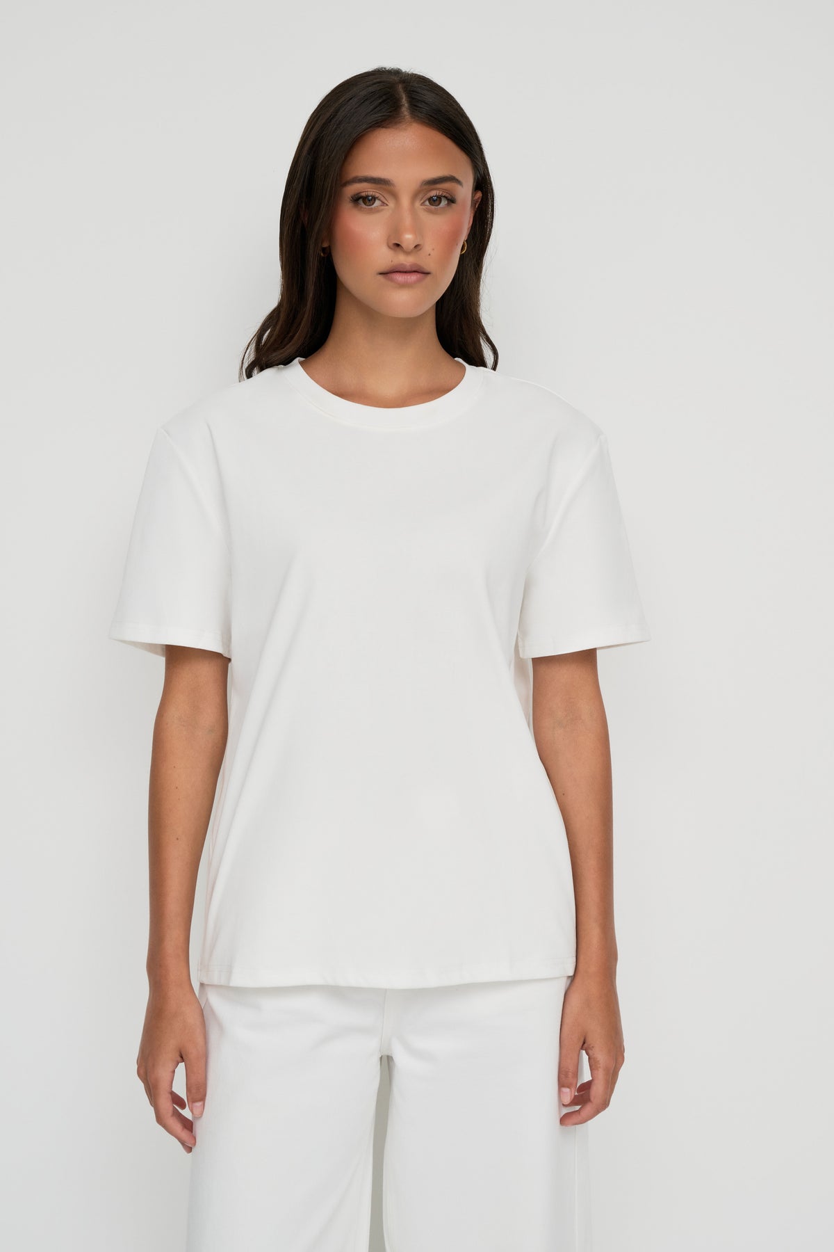 Core Cotton Oversized Tee - White