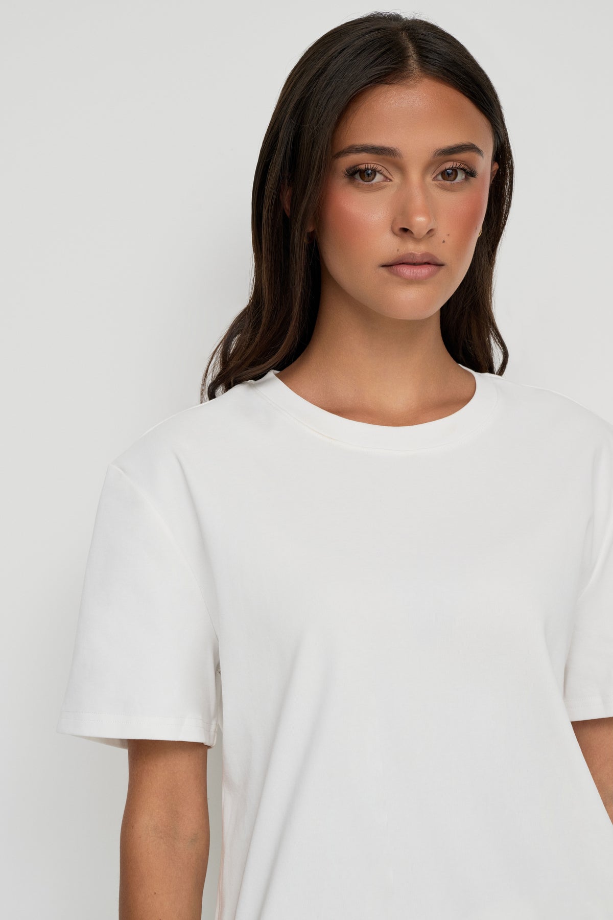 Core Cotton Oversized Tee - White