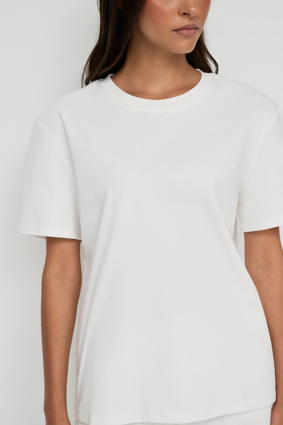 Core Cotton Oversized Tee - White