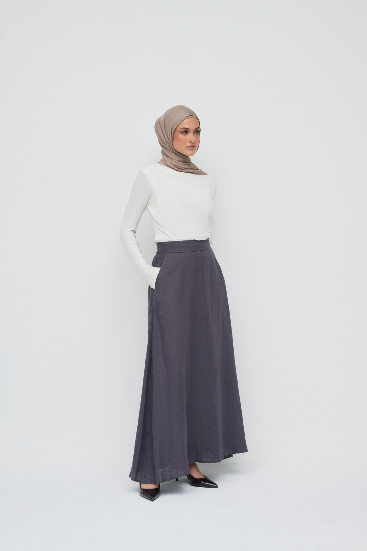 Anaya Maxi Skirt - Vintage Indigo