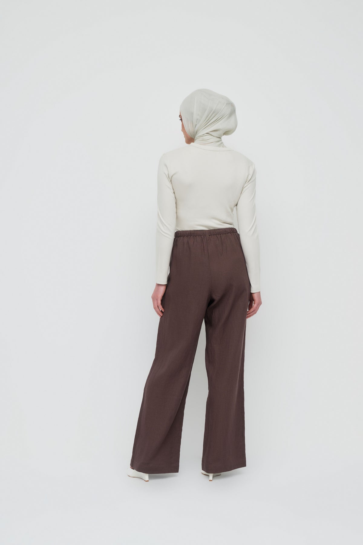 Gianna Wide Leg Pants - Chocolate